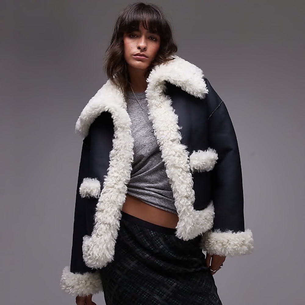 Free People Kiki shearling jacket - size S